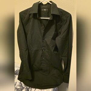 Uniqlo Women's Small Black Button Down Longsleeve Office Goth Visual Kei Basic